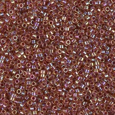 [ DS ] Miyuki Delica Seed Beads 5g 11/0 DB0088 TR Light Rose/Gold