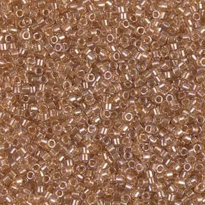 Miyuki Delica Seed Beads 5g 11/0 DB0901 ICL* Crystal/Taupe