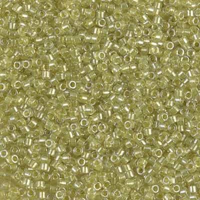 Miyuki Delica Seed Beads 5g 11/0 DB0910 ICL* Crystal/Lt Yellow