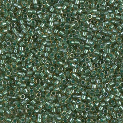 Miyuki Delica Seed Beads 5g 11/0 DB0917 ICL* Topaz/Green