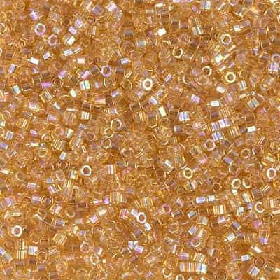 Miyuki Delica Seed Beads 5g 11/0  DBH0100 Hex TR Light Amber
