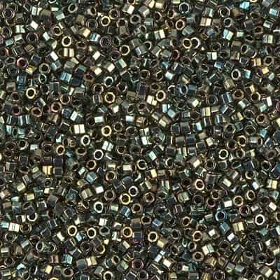 [ DS ] Miyuki Delica Seed Beads 5g 11/0  DBH0024 Hex MR Lt Green/Aqua/Br