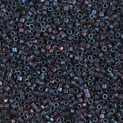 Miyuki Delica Seed Beads 5g 11/0  DBH0025 Hex Dk Wine/Blueberry