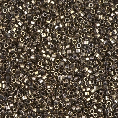 Miyuki Delica Seed Beads 5g 11/0  DBH0254 Hex GA Tarnished Silver