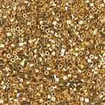 Miyuki Delica Seed Beads 1g DBH0031 HEX 24 Kt Gold Plated