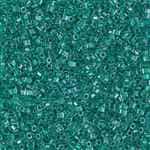 Miyuki Delica Seed Beads 5g 11/0  DBH0918 Hex ICL* Crystal/Teal