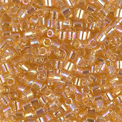 Miyuki Delica Seed Beads 8/0 5 Grams DBL0100 TR Light Amber