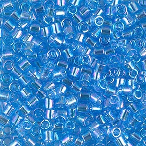 Miyuki Delica Seed Beads 8/0 5 Grams DBL0176 TR Blue Crystal Sea