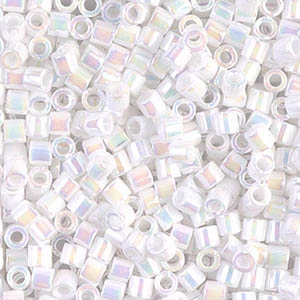 Miyuki Delica Seed Beads 8/0 5 Grams DBL0202 OPR White