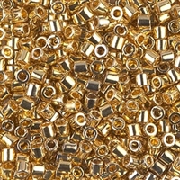 Miyuki Delica Seed Beads 8/0 1 Gram DBL0031 24 Kt Gold Plated