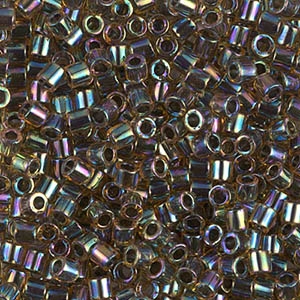 Miyuki Delica Seed Beads 8/0 5 Grams DBL0089 TR Green/Violet/Gold