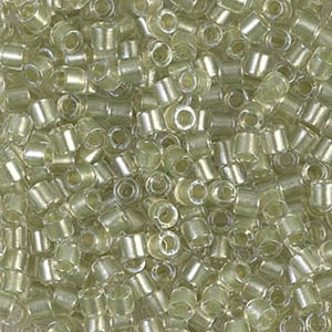 Miyuki Delica Seed Beads 8/0 5 Grams DBL0903 ICL* Crystal/Light Peridot