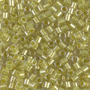 [ DS ] Miyuki Delica Seed Beads 8/0 5 Grams DBL0910 ICL Crystal/ Lt Yel