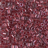 Miyuki Delica Seed Beads 8/0 5 Grams DBL0924 ICL Clear/Cranberry