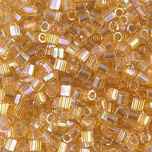 Miyuki Delica Seed Beads 8/0 DBLH0100 Hex TR Lt Amber