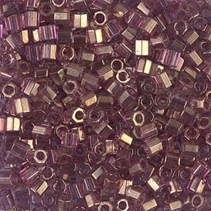 Miyuki Delica Seed Beads 8/0 DBLH0108 Hex TL Amethyst