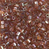 Miyuki Delica Seed Beads 8/0 DBLH0122 Hex TR Gold Brown