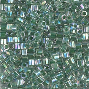 Miyuki Delica Seed Beads 8/0 DBLH0060 Hex ICL R Crystal/Light Green