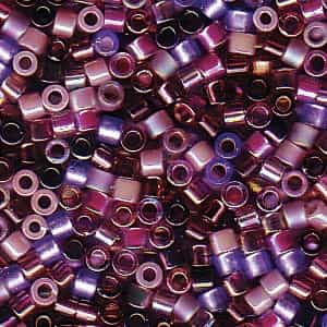 Miyuki 10/0 Delica Seed Bead Mix 7 Grams Lilacs