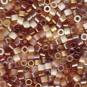 Miyuki 10/0 Delica Seed Bead Mix 7 Grams Honey Butter