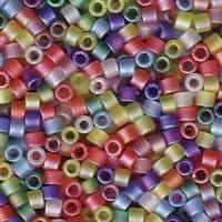 Miyuki 10/0 Delica Seed Bead Mix 7 Grams MA Rainbow AB