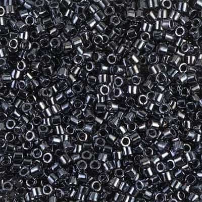 Miyuki Delica Seed Beads 5g DBM0001 M Hematite