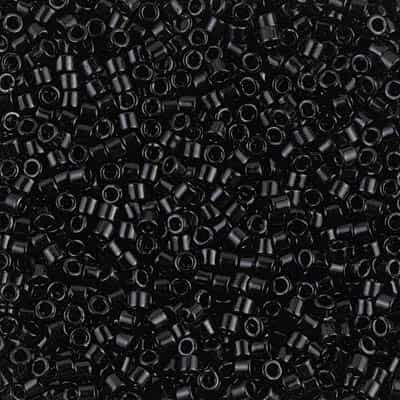 Miyuki Delica Seed Beads 5g DBM0010 OP Black