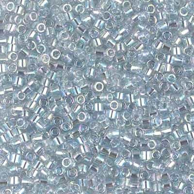 [ DS ] Miyuki Delica 10/0 Seed Beads 5g DBM0110 TR Light Blue/Grey