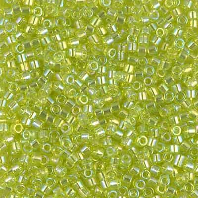 Miyuki Delica Seed Beads 5g DBM0174 TR Chartreuse