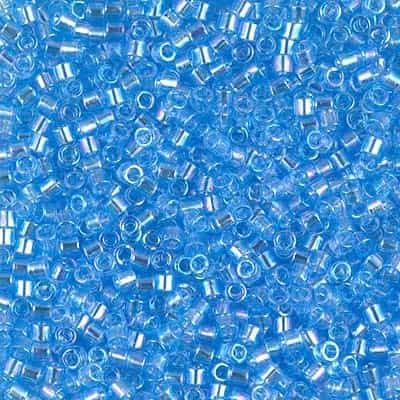 [ DS ] Miyuki Delica 10/0 Seed Beads 5g DBM0176 TR Blue Crystal Sea