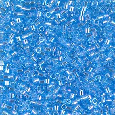 Miyuki Delica Seed Beads 5g DBM0176 TR Blue Crystal Sea