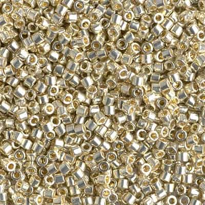 Miyuki Delica Duracoat Seed Beads 5g DBM1831 Silver