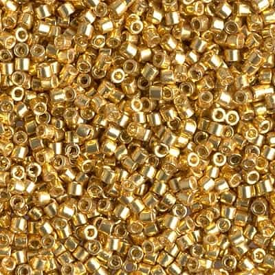 Miyuki Delica Duracoat Seed Beads 5g DBM1832 Gold