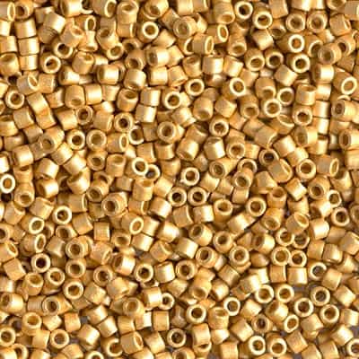 Miyuki Delica Seed Beads 5g 10/0 DBM1832F Duracoat GA MA Gold