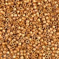 Miyuki Delica Seed Beads 5g 10/0 DBM1833F Duracoat GA MA Dark Gold