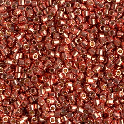 Miyuki Delica 10/0 Seed Beads 5g 10/0 DBM1837 Duracoat Galvanized Pink Blush