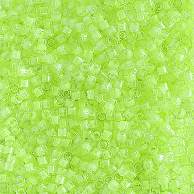 [ DS ] Miyuki Delica 10/0 Seed Beads 5g 10/0 DBM2031 Luminous Chartreuse Inside Color Lined