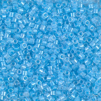 Miyuki Delica 10/0 Seed Beads 5g 10/0 DBM2039 Luminous Blue Bird Inside Color Lined