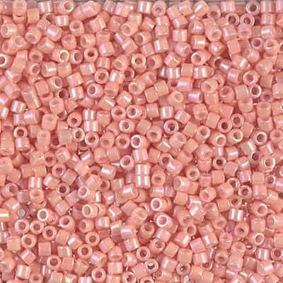 Miyuki Delica Seed Beads 5g DBM0207 OPL Peachy Coral