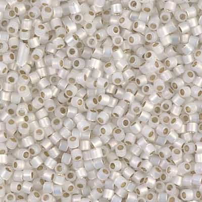 [ DS ] Miyuki Delica 10/0 Seed Beads 5g DBM0221 ICL White Opal/Gilt