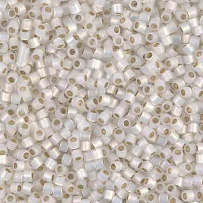 Miyuki Delica Seed Beads 5g DBM0221 ICL White Opal/Gilt