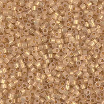 Miyuki Delica Seed Beads 1g DBM0230 ICL Cream Opal/24 Karat Gold