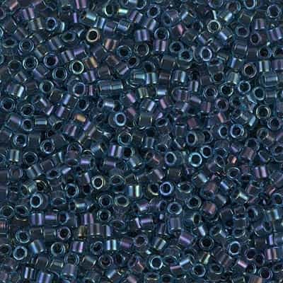 [ DS ] Miyuki Delica 10/0 Seed Beads 5g DBM0286 ICL Lt Blue/Midnight