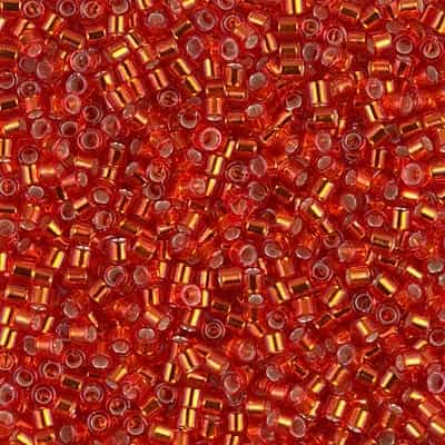 [ DS ] Miyuki Delica 10/0 Seed Beads 5g DBM0043 TSL Orangish Red