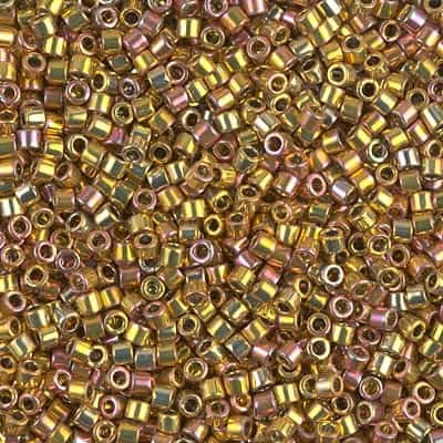 Miyuki Delica Seed Beads 1g DBM0501 22 Karat Gold Iris