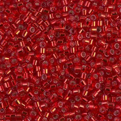 Miyuki Delica Seed Beads 5g DBM0602 TSL Christmas Red