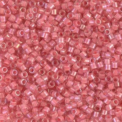 [ DS ] Miyuki Delica 10/0 Seed Beads 5g DBM0070 ICL Crystal/Rose Pink