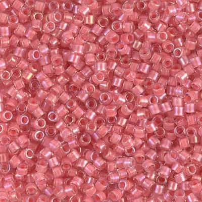 Miyuki Delica Seed Beads 5g DBM0070 ICL Crystal/Rose Pink