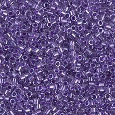 Miyuki Delica Seed Beads 5g DBM0906 ICL* Crystal/Pruple