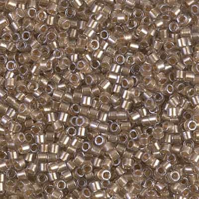 Miyuki Delica Seed Beads 5g DBM0907 ICL* Crystal/Taupe